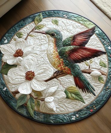 Sweet Serenity Quilted Round Mat