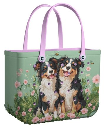 Bucket Tote Bag, Limited Edition Bogg Bag, Beach Bag Sweetheart Shepherds