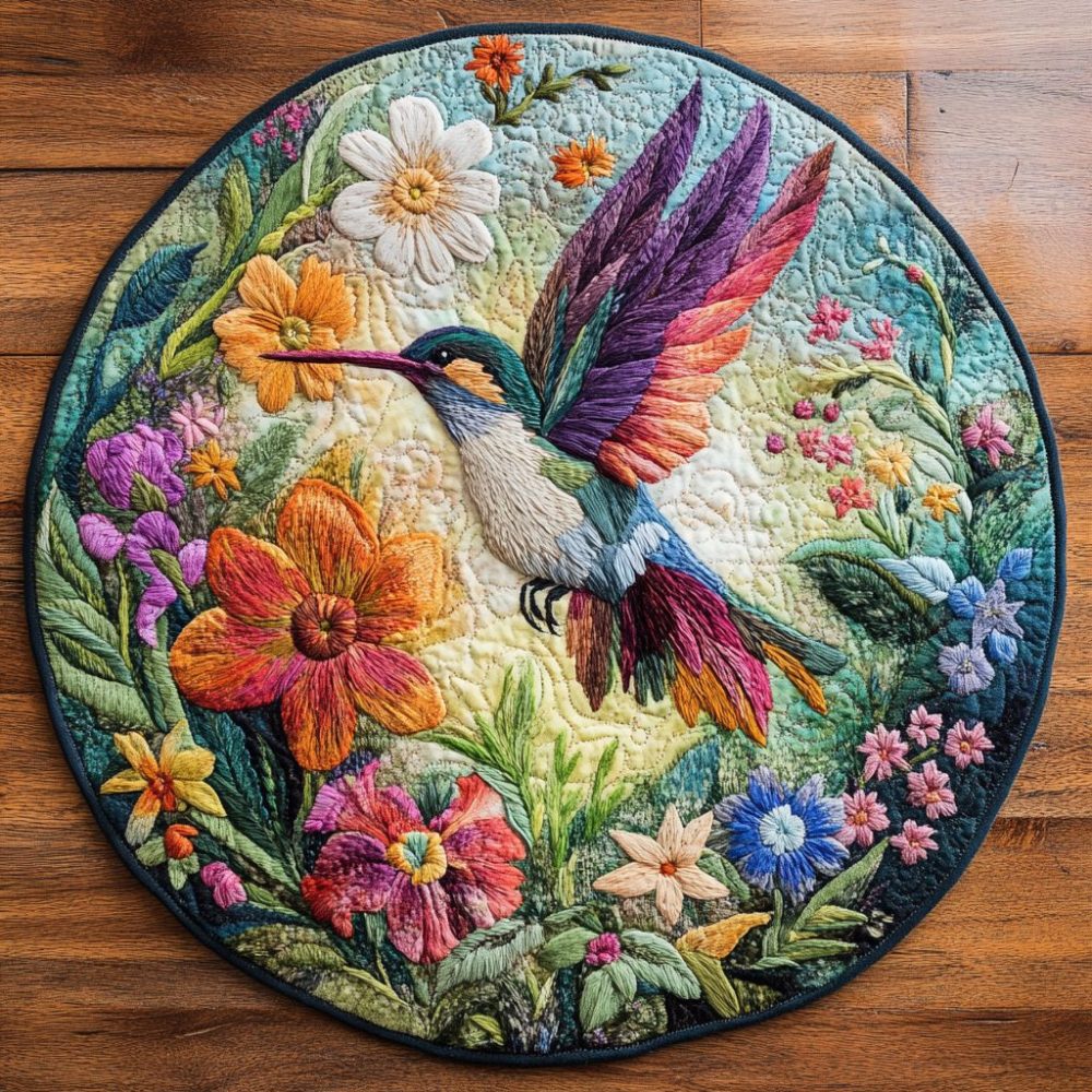 Swift Breeze Quilted Round Mat