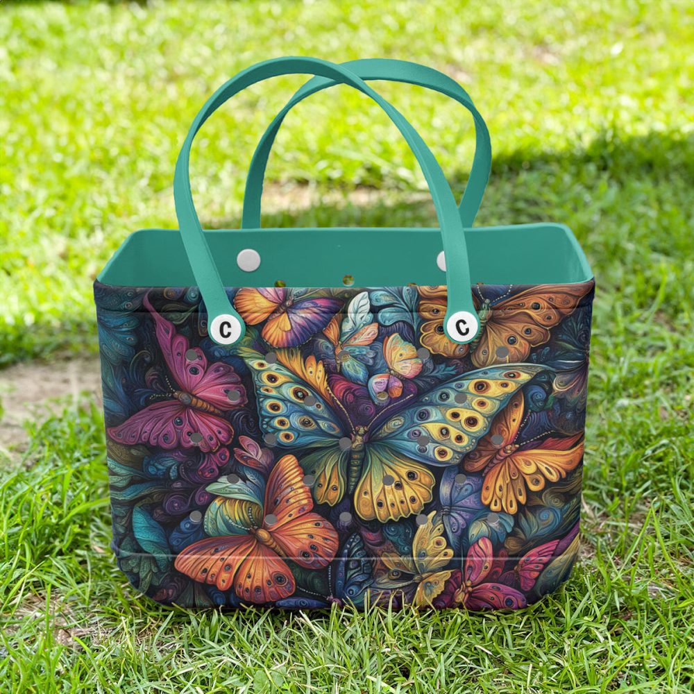 Colorful Butterfly Tote Bag – Stylish & Spacious Handbag For Everyday Use - Image 6