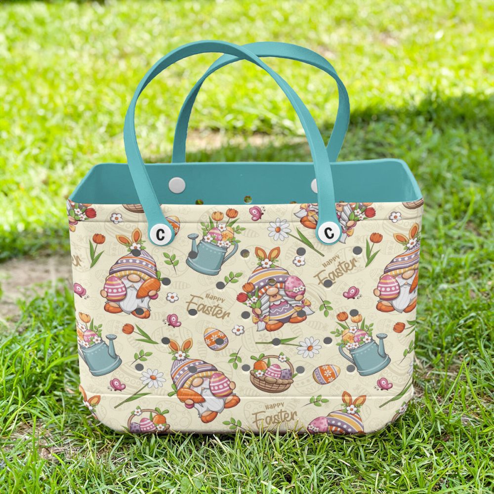 Bucket Tote Bag, Limited Edition Bogg Bag, Beach Bag Hoppy Easter - Image 5