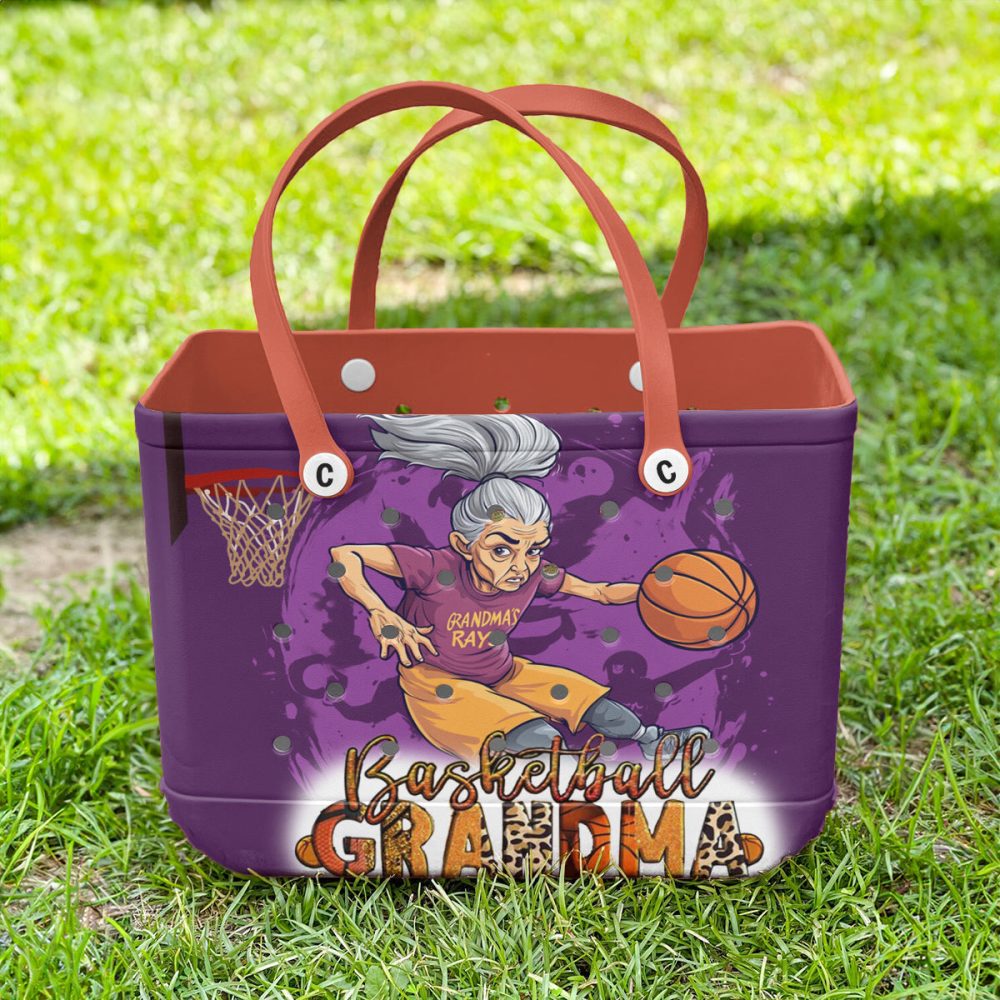 Bucket Tote Bag, Limited Edition Bogg Bag, Beach Bag Hoop Granny - Image 3