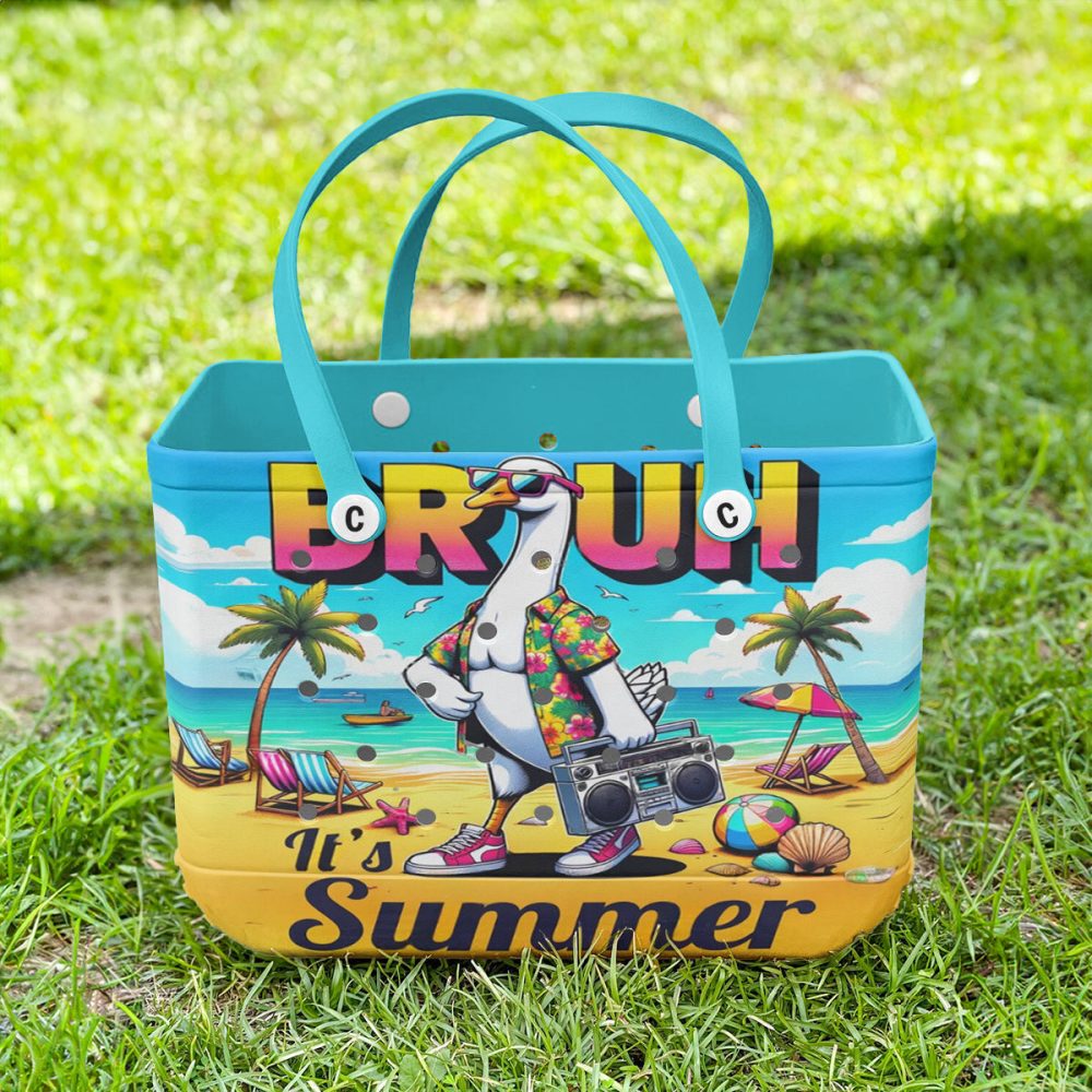 Beach Vibes Tote Bag - Fun Summer Design With Tropical Print & Cool Graphics - Image 4