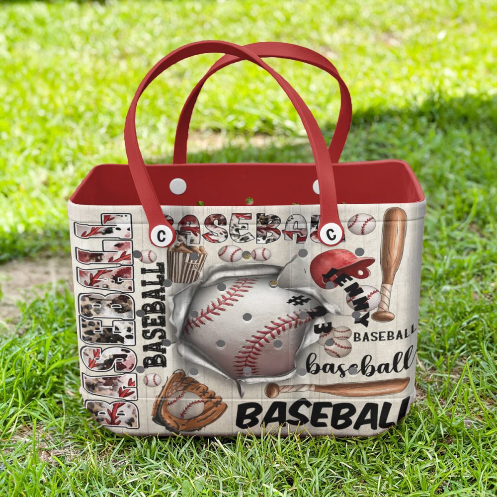Stylish Baseball Tote Bag - Perfect For Sports Fans & Everyday Use - Image 3