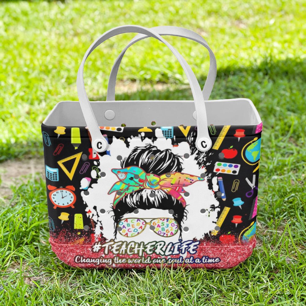 Bucket Tote Bag, Limited Edition Bogg Bag, Beach Bag Edu-Diva - Image 5