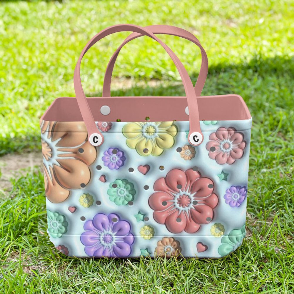 Vibrant Floral Tote Bag - Stylish, Durable & Waterproof For Everyday Use - Image 5