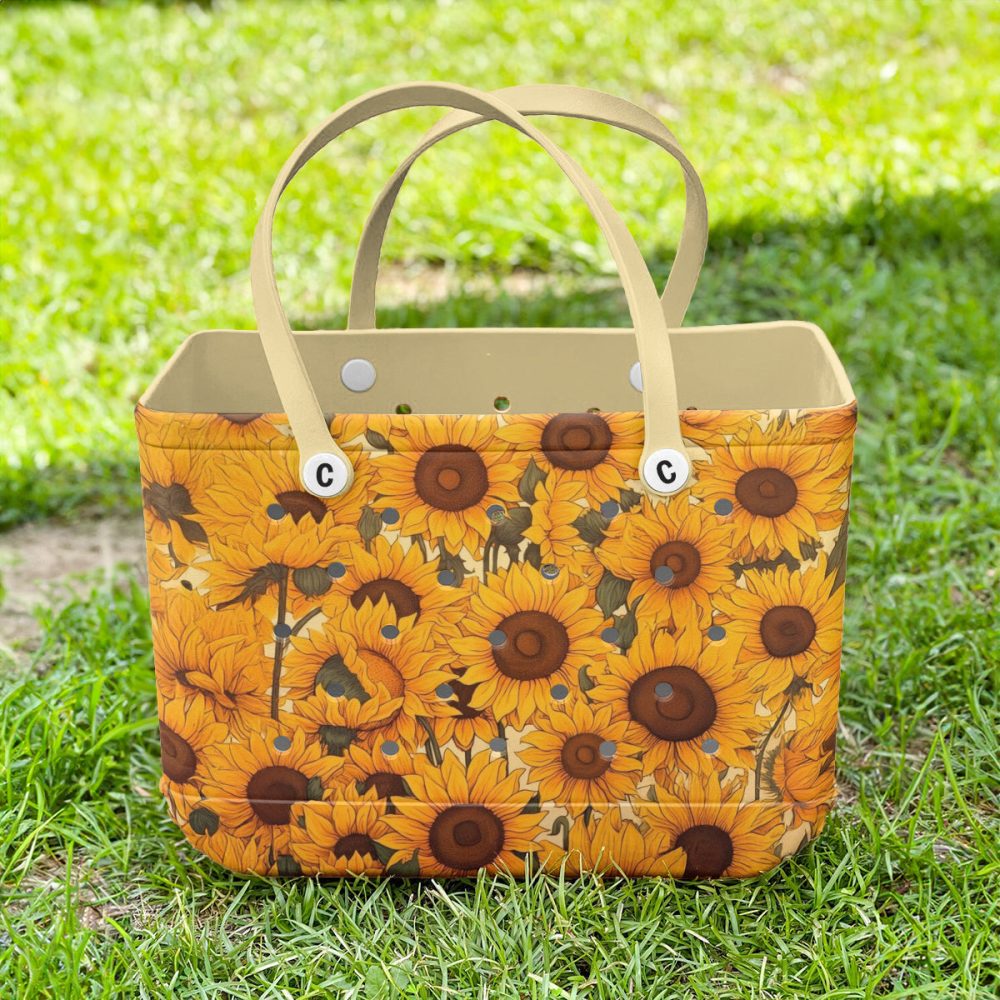 Vibrant Sunflower Tote Bag - Stylish, Durable, Eco-Friendly Shopper For Everyday Use - Image 4