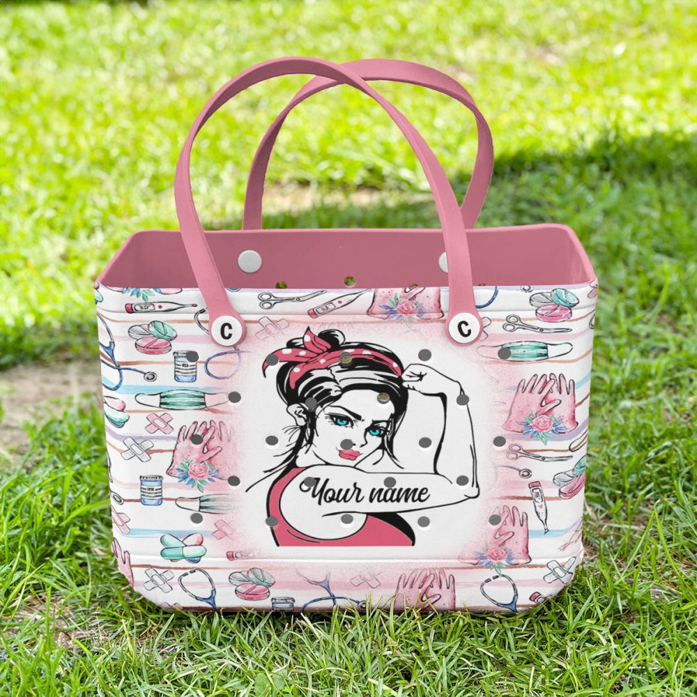 Custom Nurse Tote Bag - Personalized Gift For Healthcare Heroes - Durable & Stylish With Unique Design - Image 4