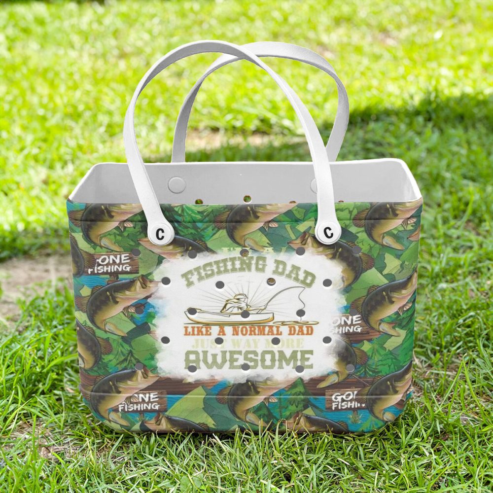 Bucket Tote Bag, Limited Edition Bogg Bag, Beach Bag Fishing Dad - Image 3