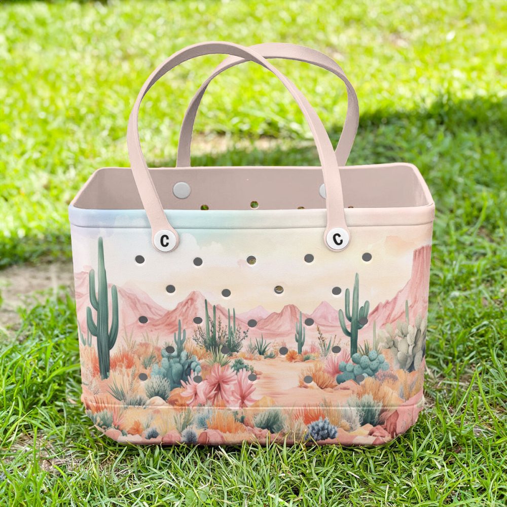 Bucket Tote Bag, Limited Edition Bogg Bag, Beach Bag Vintage Desert Dreams - Image 4