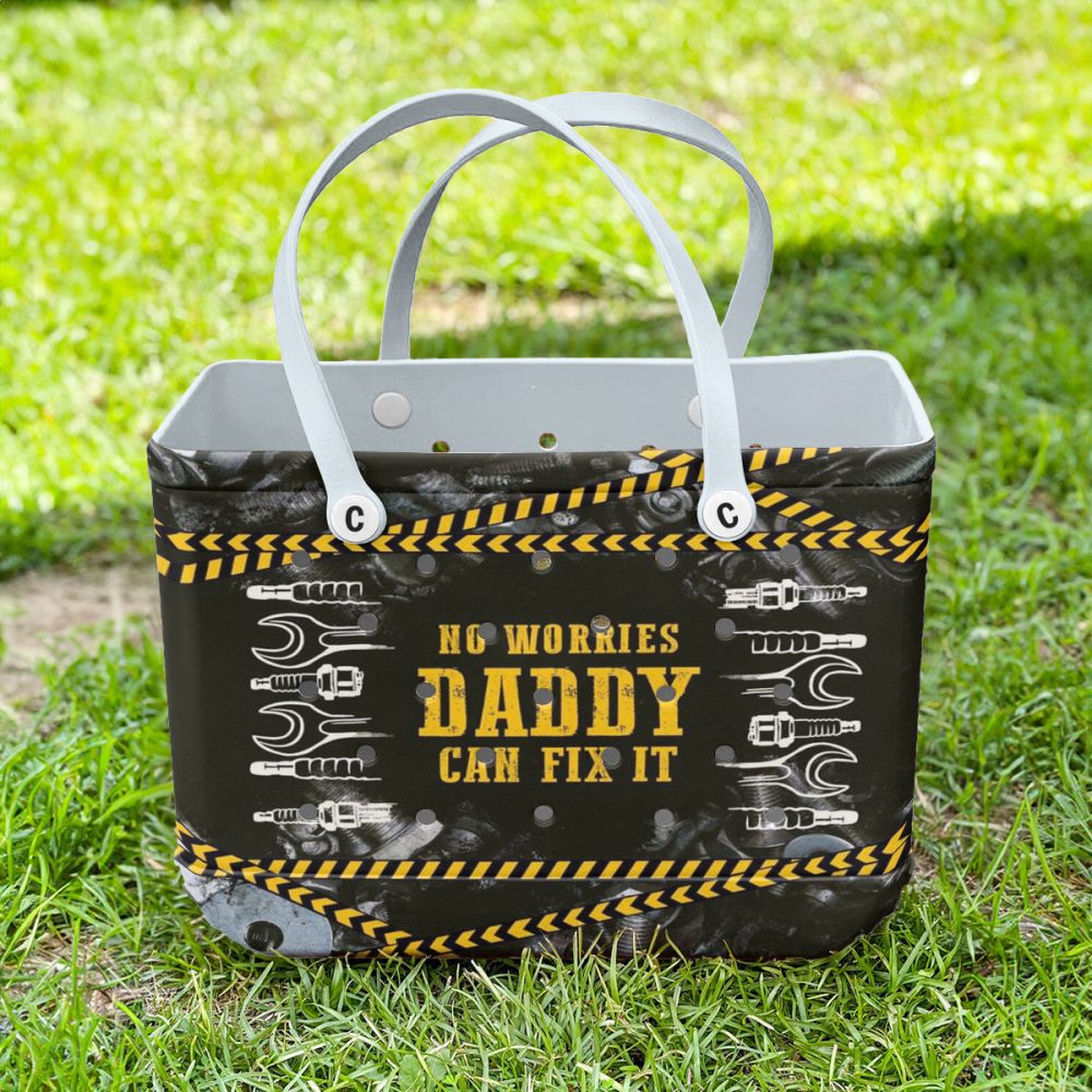 Bucket Tote Bag, Limited Edition Bogg Bag, Beach Bag Daddy Can Fix It - Image 4