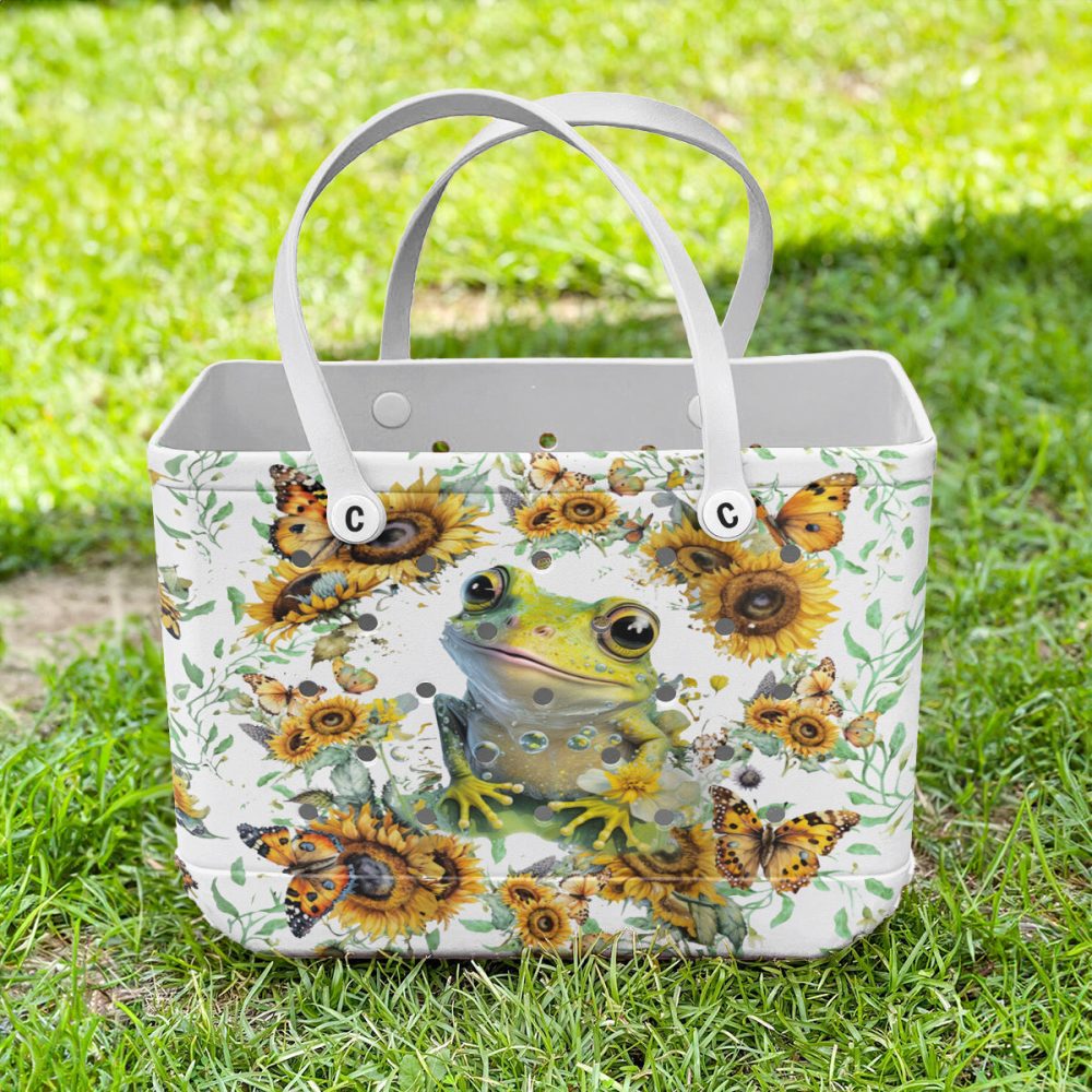 Bucket Tote Bag, Limited Edition Bogg Bag, Beach Bag Lily & Light - Image 3