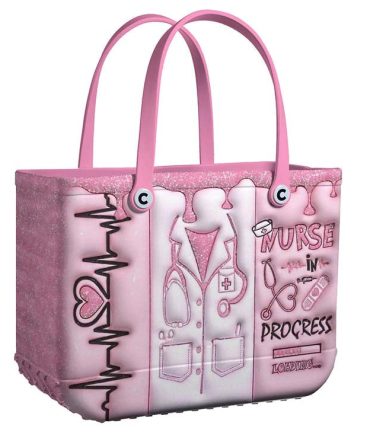 Nurse-Inspired Pink Tote Bag - Stylish & Functional For Healthcare Heroes
