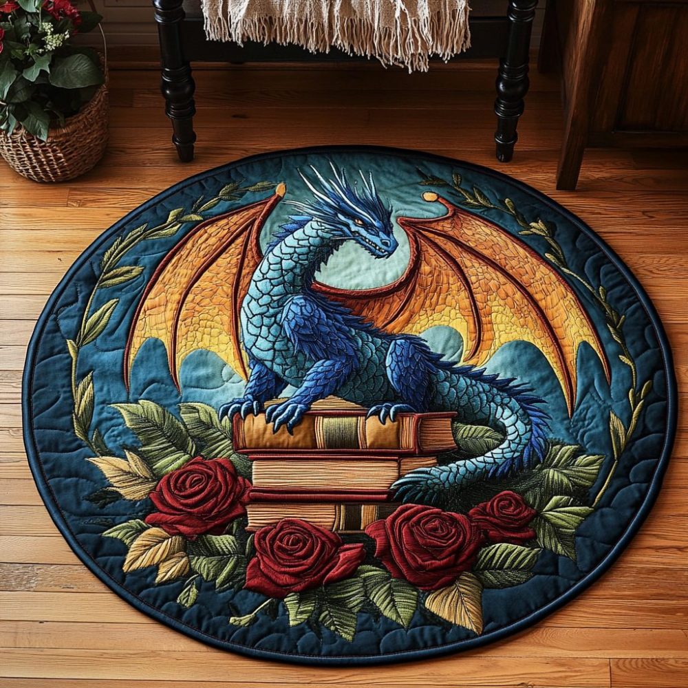 Tempest Tail Quilted Round Mat