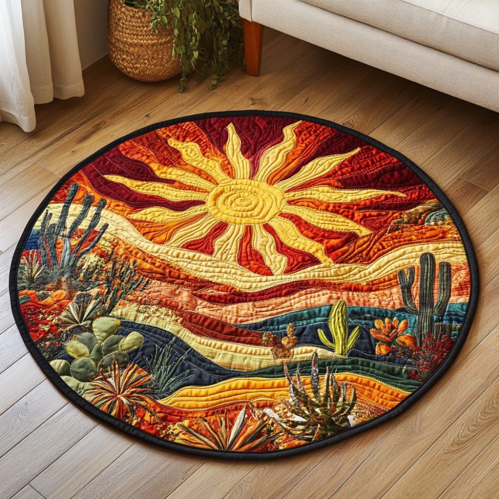 Terra Sol Quilted Round Mat