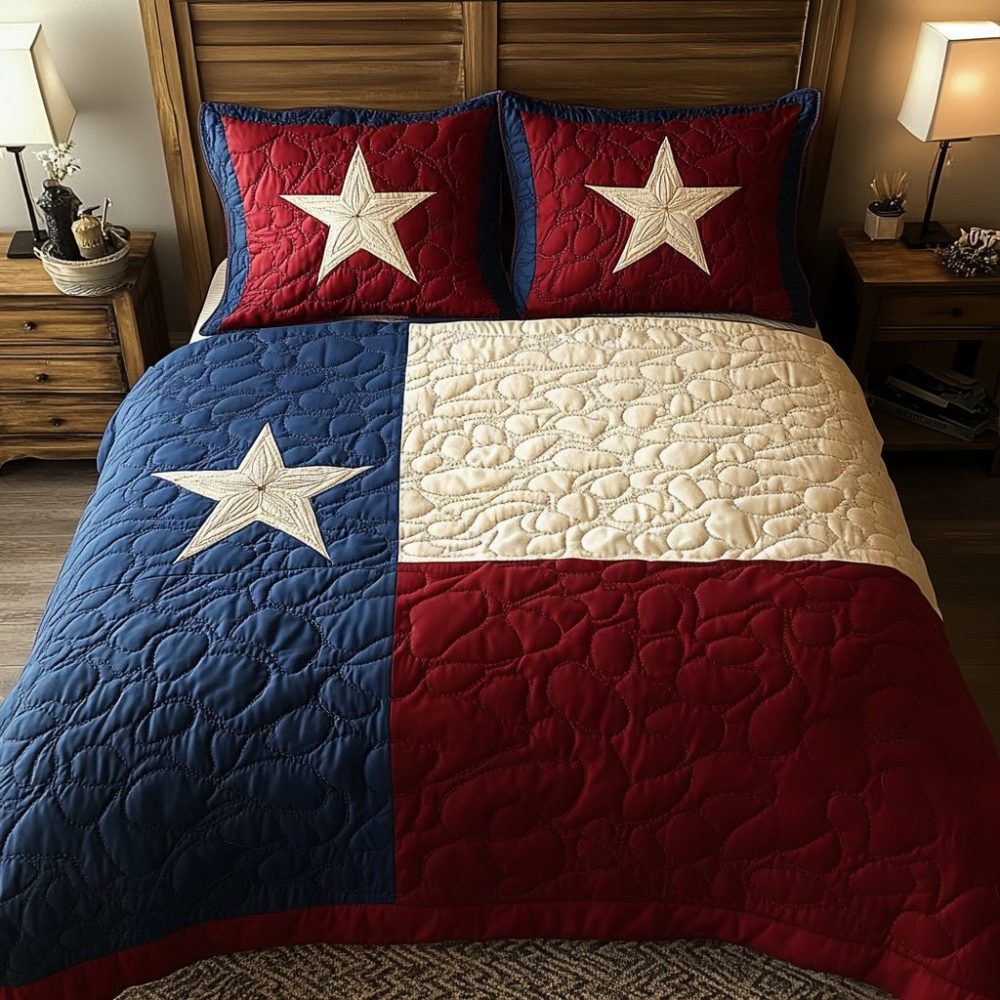 Texas Glory 3-Piece Quilted Bedding Set