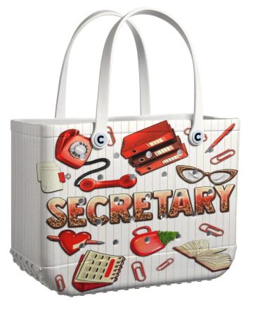 Bucket Tote Bag, Limited Edition Bogg Bag, Beach Bag The Secretary Vibe