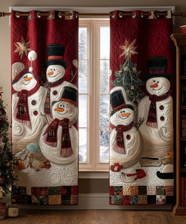 The Holly Path Quilted Curtains