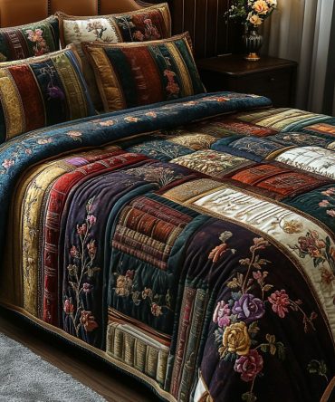 The Knowledge Grove 3-Piece Quilted Bedding Set