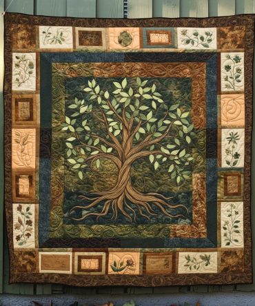 The Life Tree Quilted Blanket