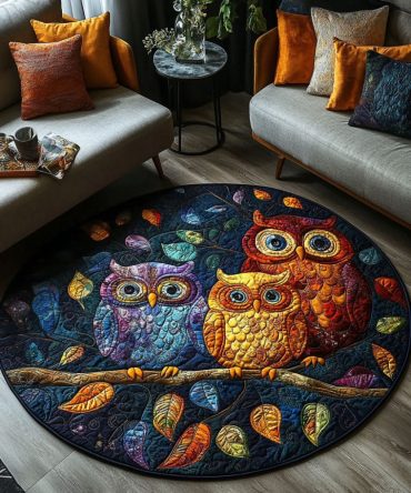The Wise Guardians Quilted Round Mat
