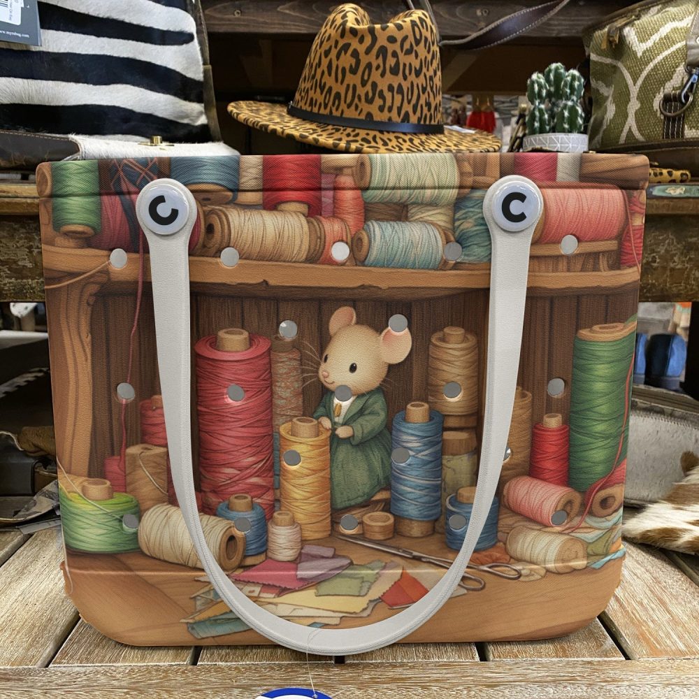 Bucket Tote Bag, Limited Edition Bogg Bag, Beach Bag Threadbare Tales - Image 5