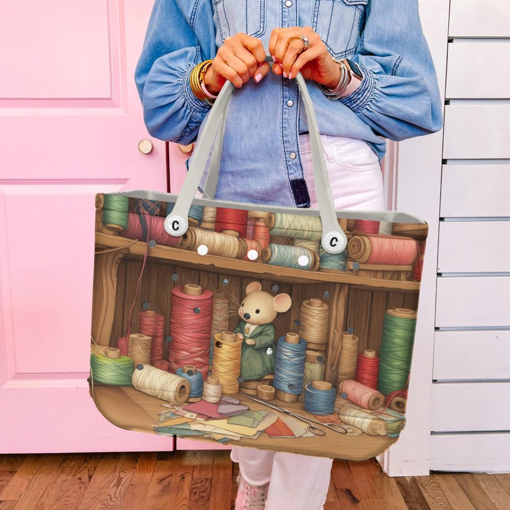 Bucket Tote Bag, Limited Edition Bogg Bag, Beach Bag Threadbare Tales - Image 4