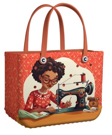 Bucket Tote Bag, Limited Edition Bogg Bag, Beach Bag Threaded Memories