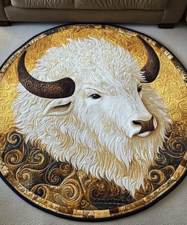 Thunder Hoof Quilted Round Mat