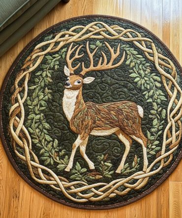 Timber Guardian Quilted Round Mat