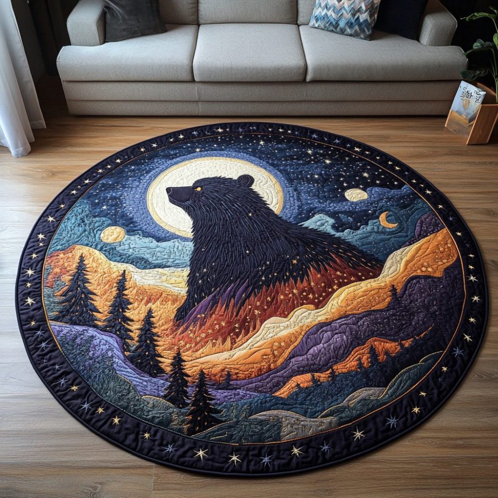 Timber Wanderer Quilted Round Mat