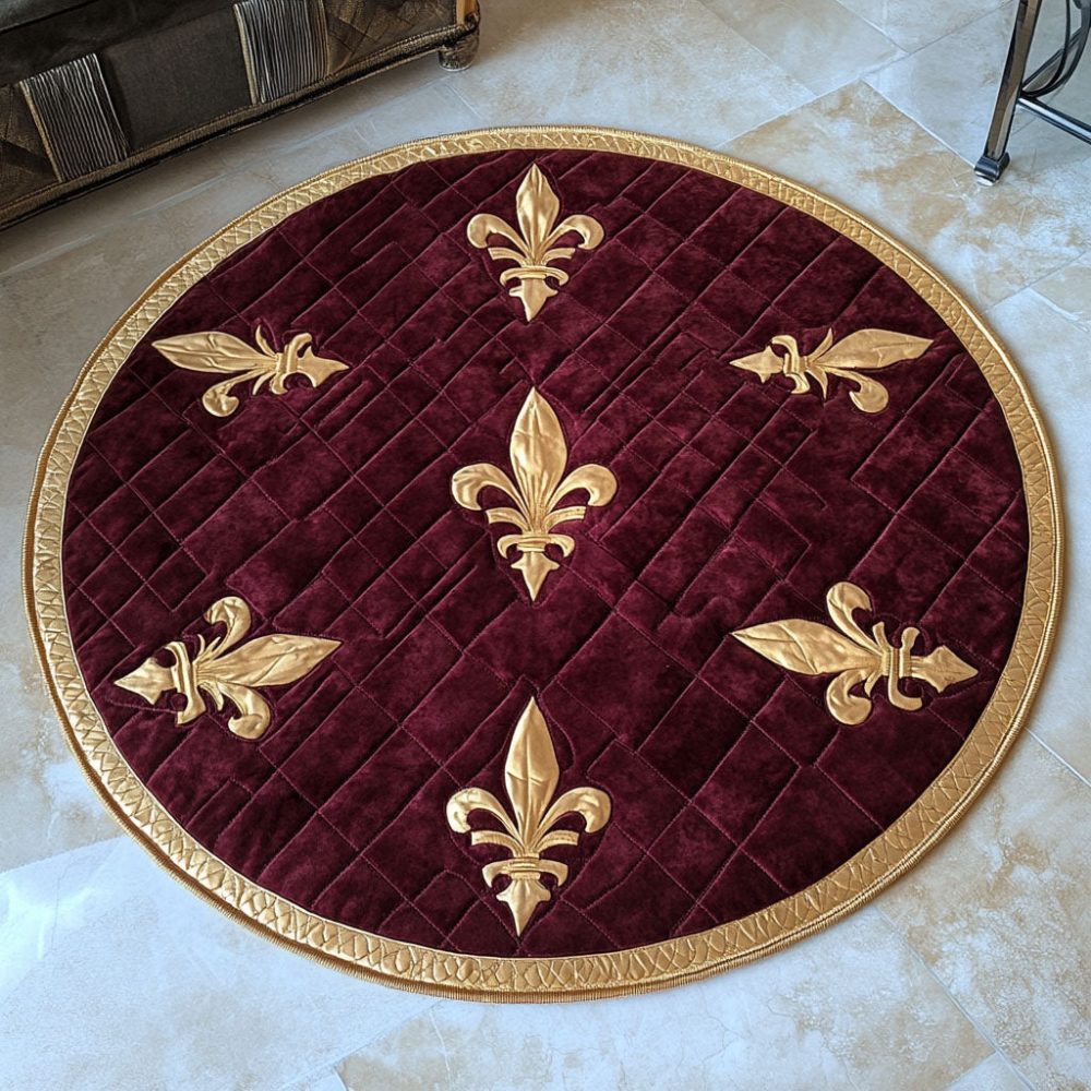 Timeless Fleur Quilted Round Mat