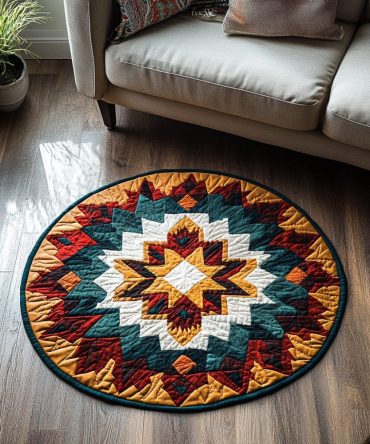 Timeless Tribe Quilted Round Mat