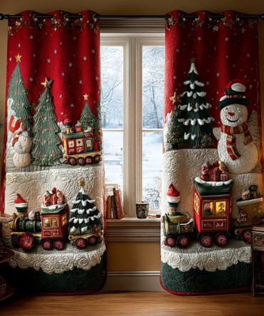Tinsel Trails Quilted Curtains