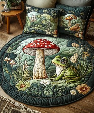 Toad Pad Quilted Round Mat