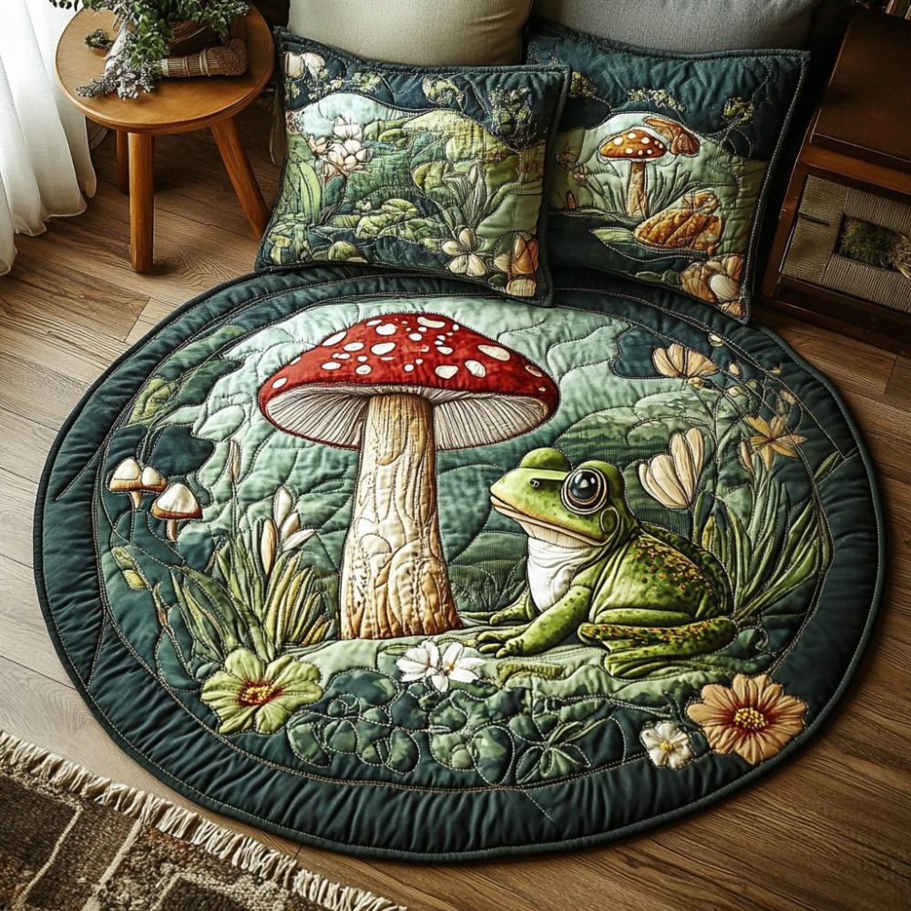 Toad Pad Quilted Round Mat