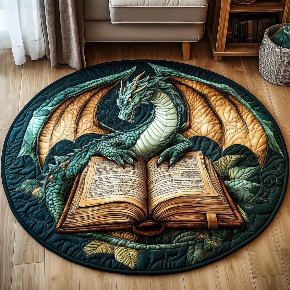 Tome Guardian Quilted Round Mat