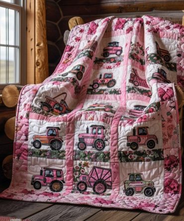 Tractor Dreams Quilted Blanket