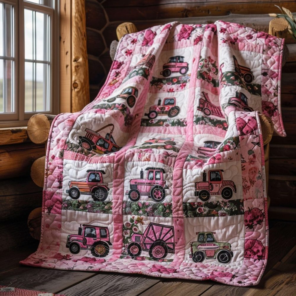 Tractor Dreams Quilted Blanket