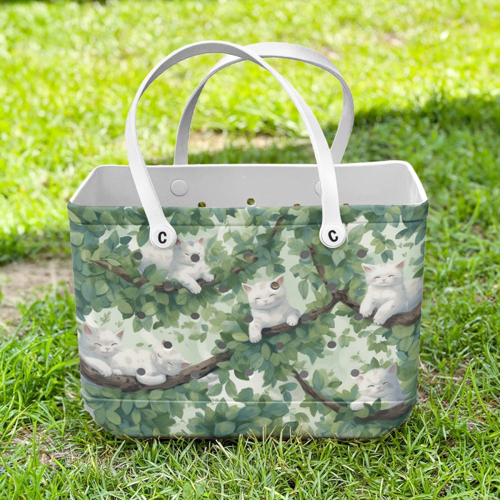 Bucket Tote Bag, Limited Edition Bogg Bag, Beach Bag Tree Branch Nap Party - Image 2