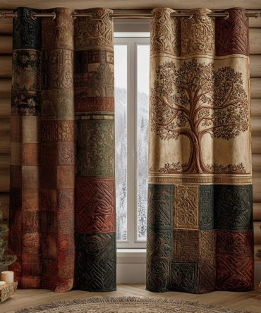 Tree Of Life Quilted Curtains