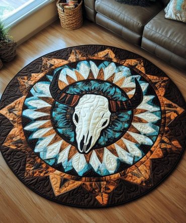 Tribal Grace Quilted Round Mat