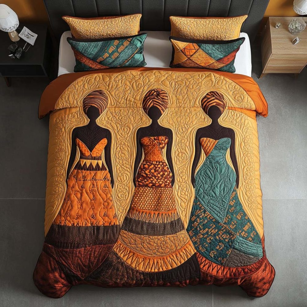 Tribal Radiance 3-Piece Quilted Bedding Set
