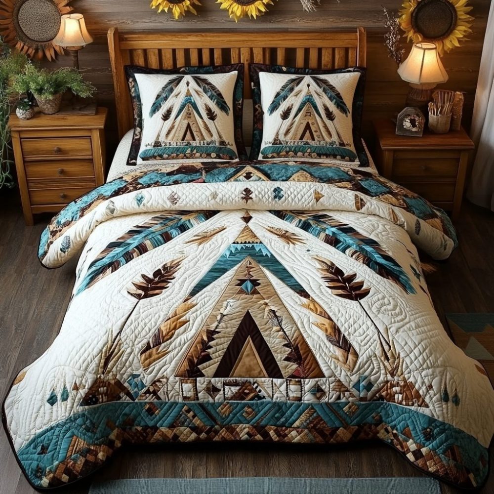 Tribal Spirit 3-Piece Quilted Bedding Set