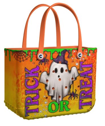 Spooky Halloween Trick Or Treat Tote Bag – Durable & Festive Design