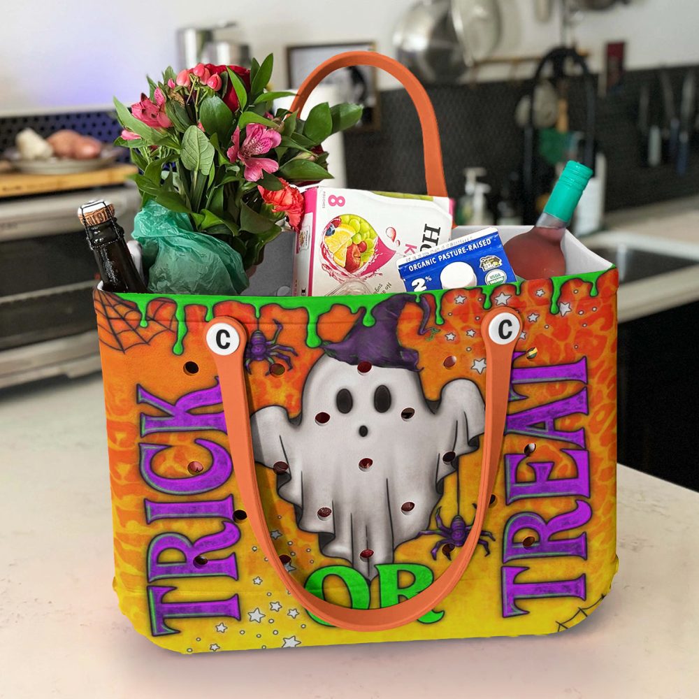 Spooky Halloween Trick Or Treat Tote Bag – Durable & Festive Design - Image 4