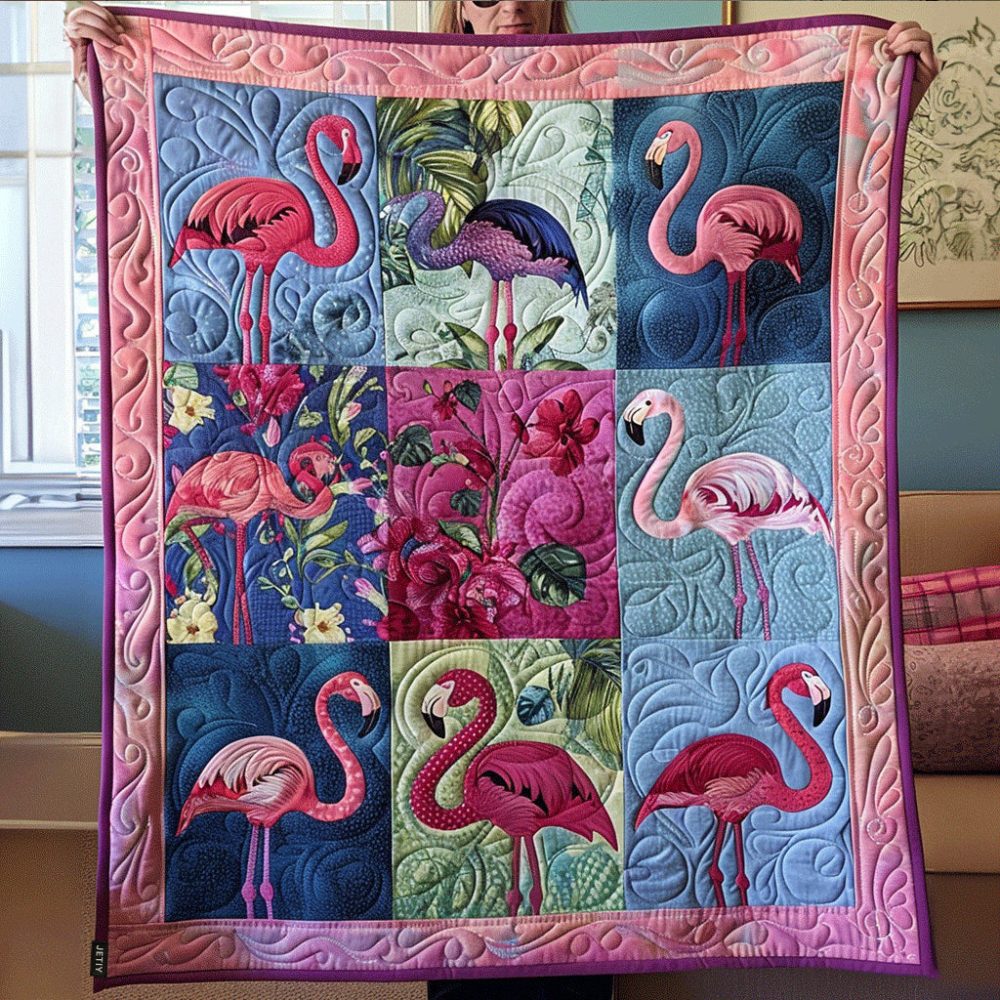 Tropical Bliss Quilted Blanket