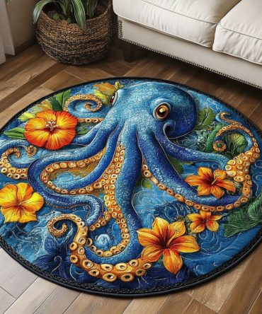 Tropical Hug Quilted Round Mat