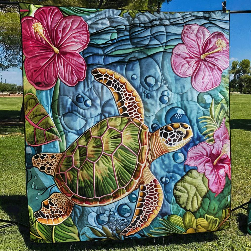 Turtle Bay Quilted Blanket