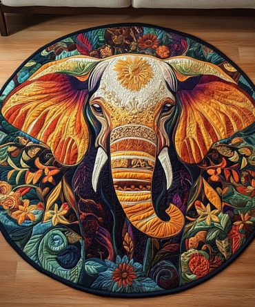 Tusker Terrain Quilted Round Mat